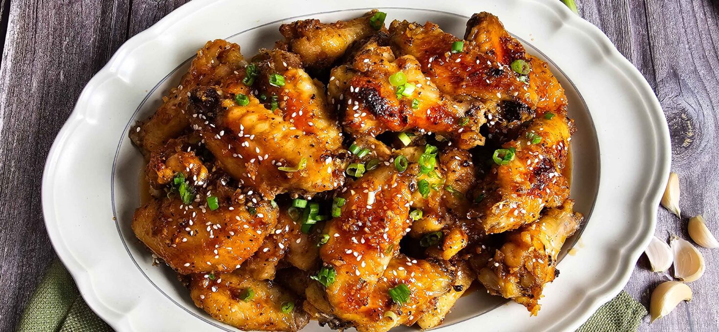 The Best Baked Honey Garlic Chicken Wings