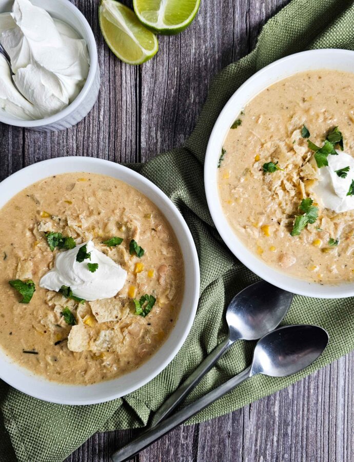 One Pot White Chicken Chili Simple and Delicious