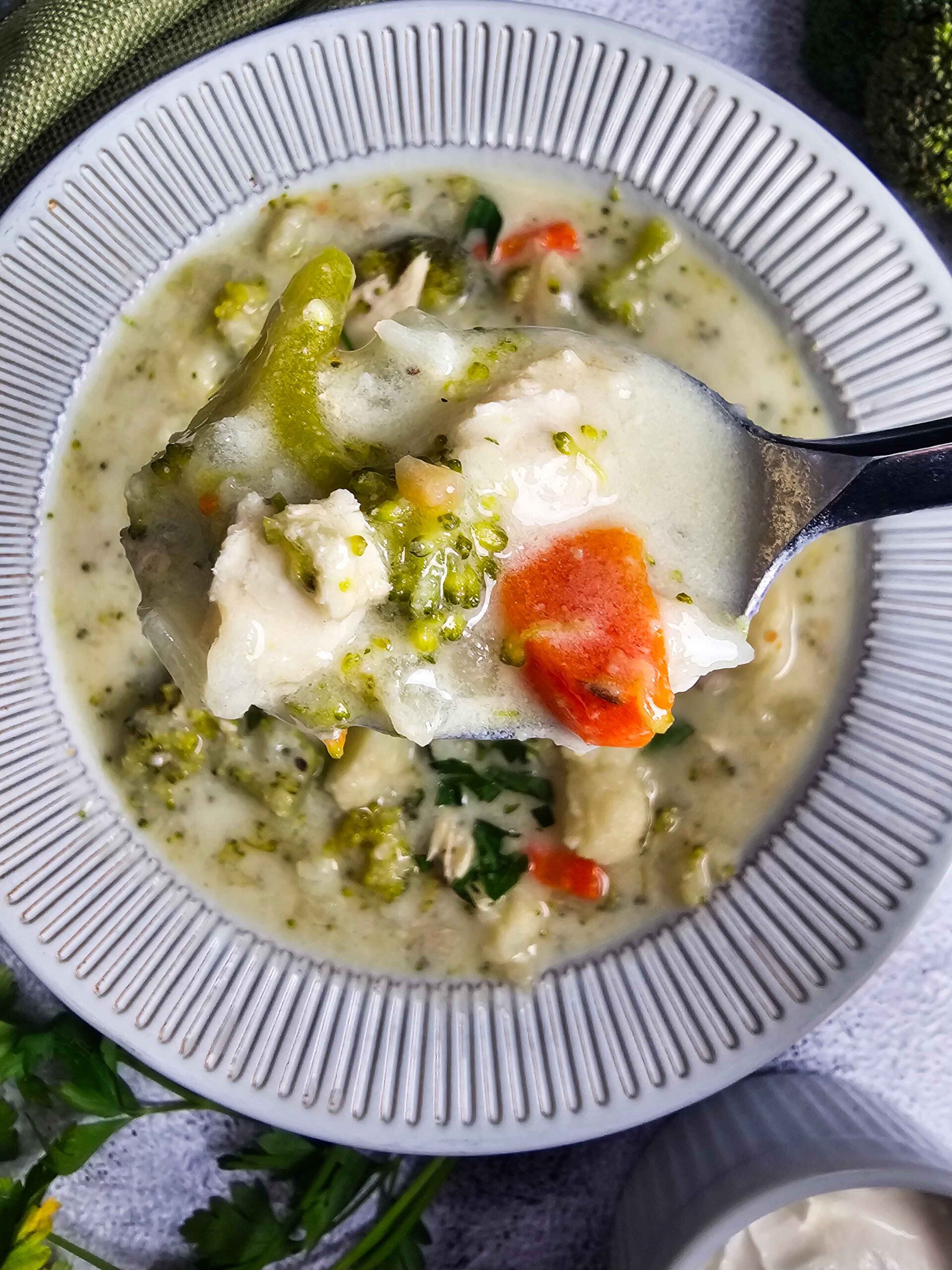 SERVE AND ENJOY THE TANGY SOUP