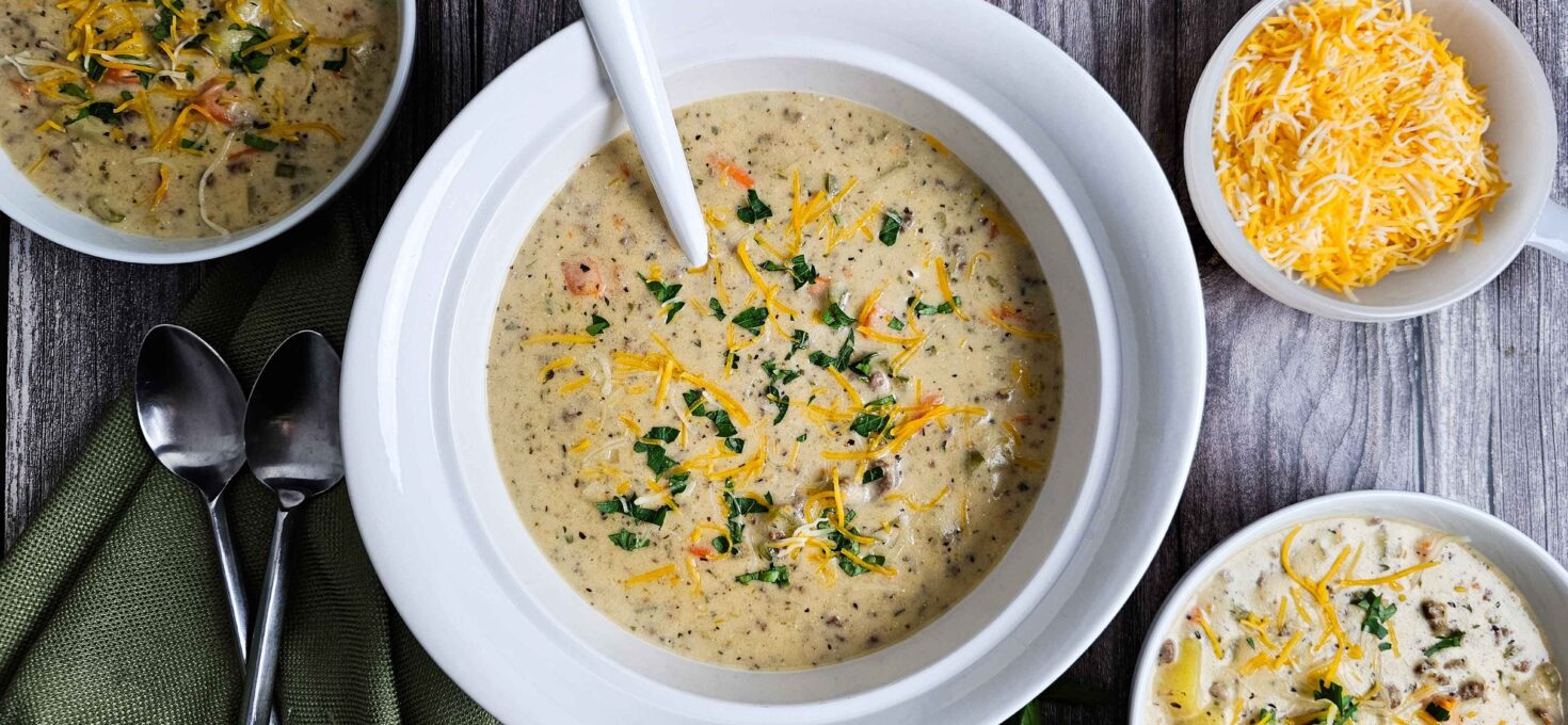 The Best Ever Cheeseburger Soup