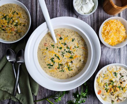 The Best Ever Cheeseburger Soup