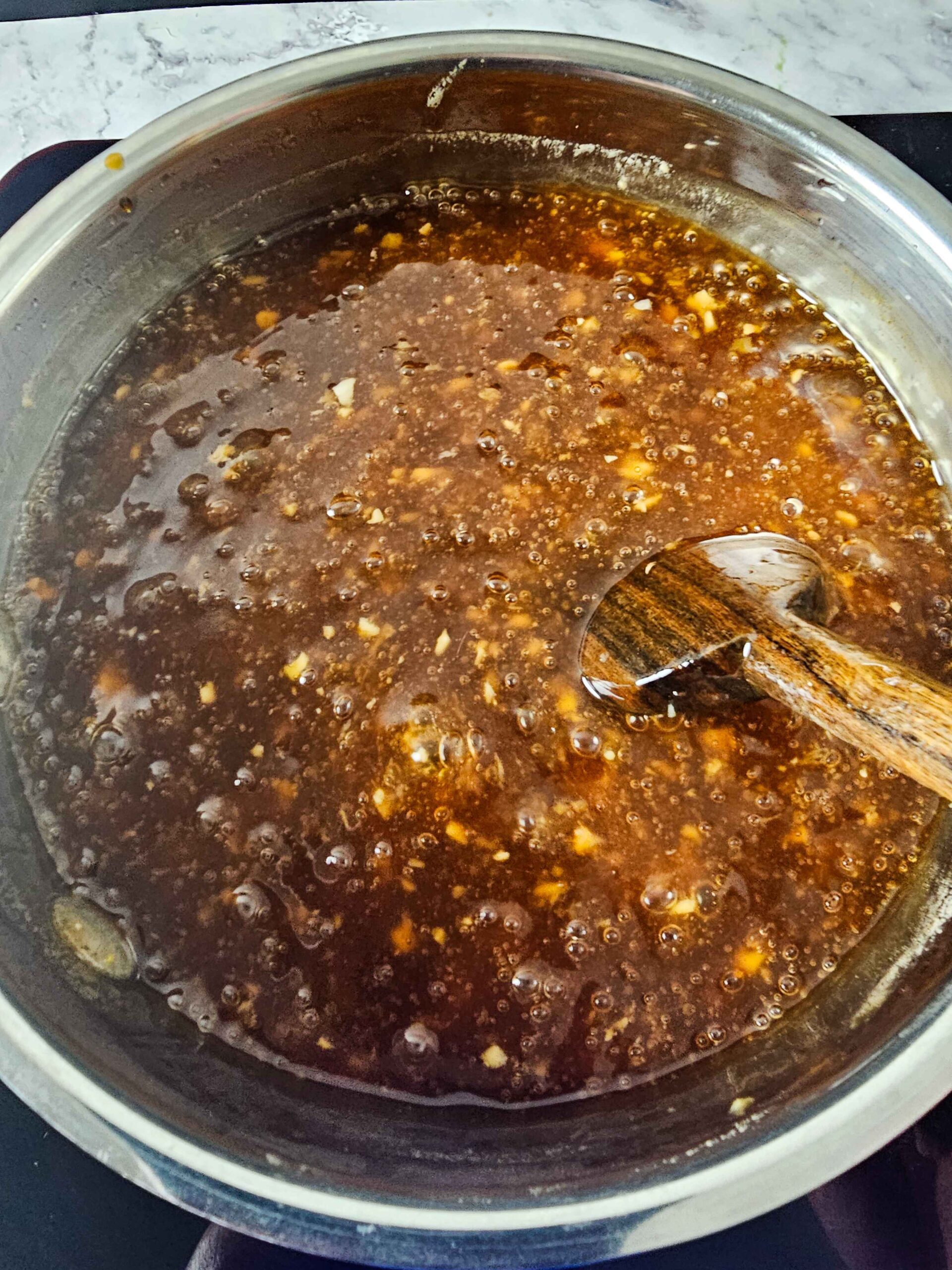 SIMMER THE MARINADE TO USE AS A SAUCE