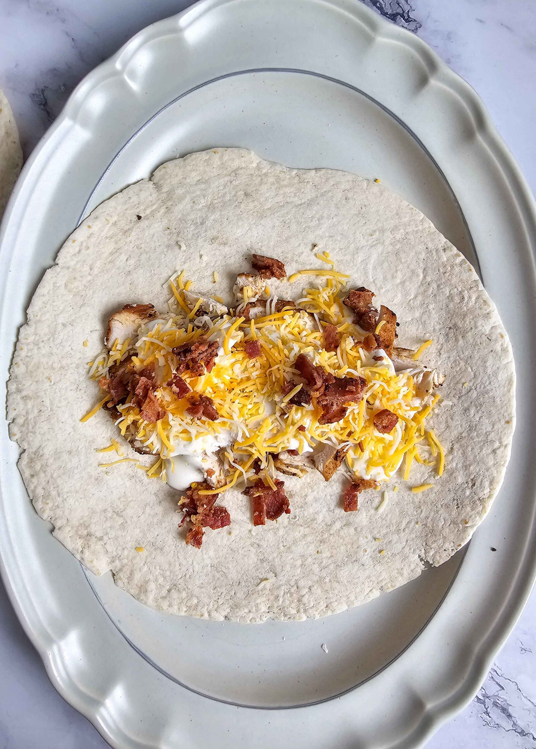 ADD INGREDIENTS TO THE WRAP