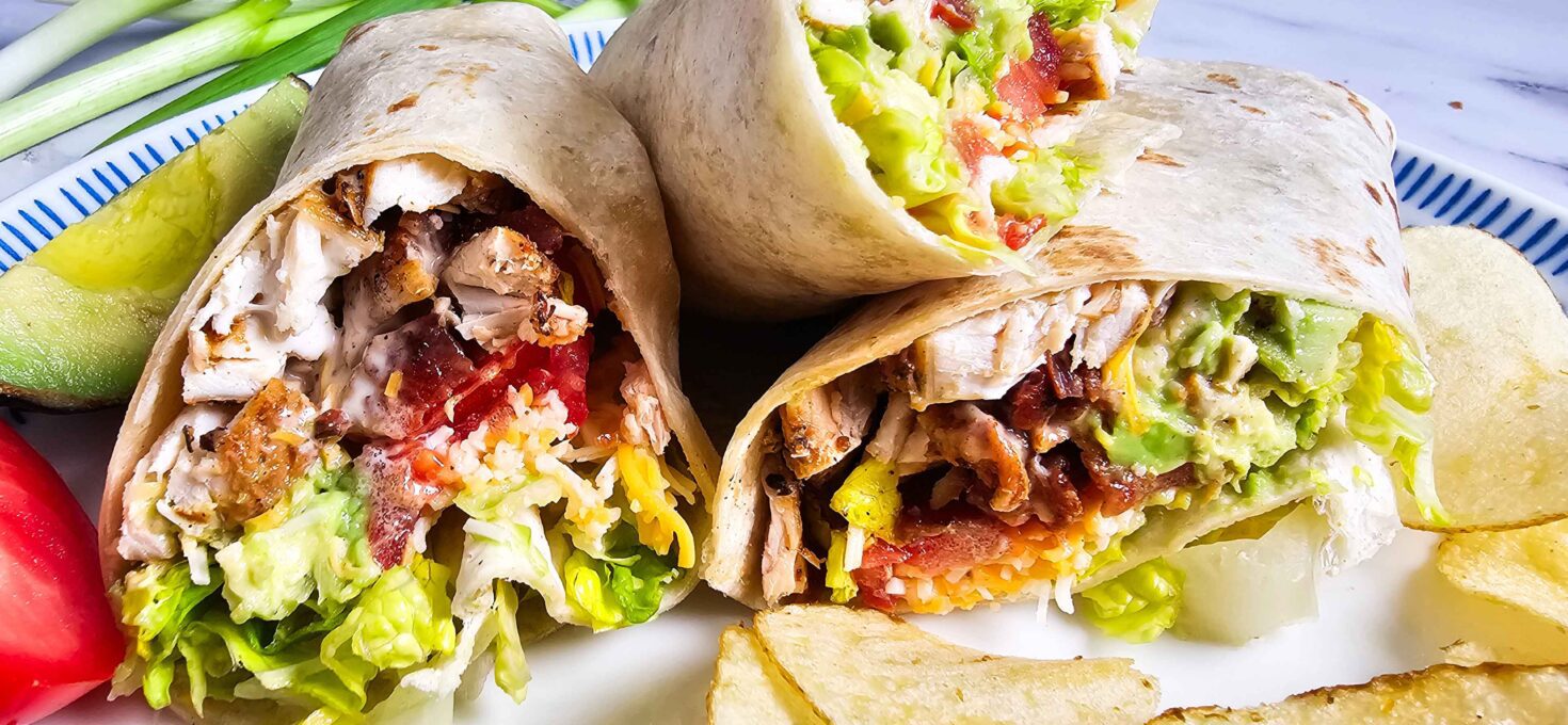 Simple & Satisfying Chicken Bacon Ranch Wrap