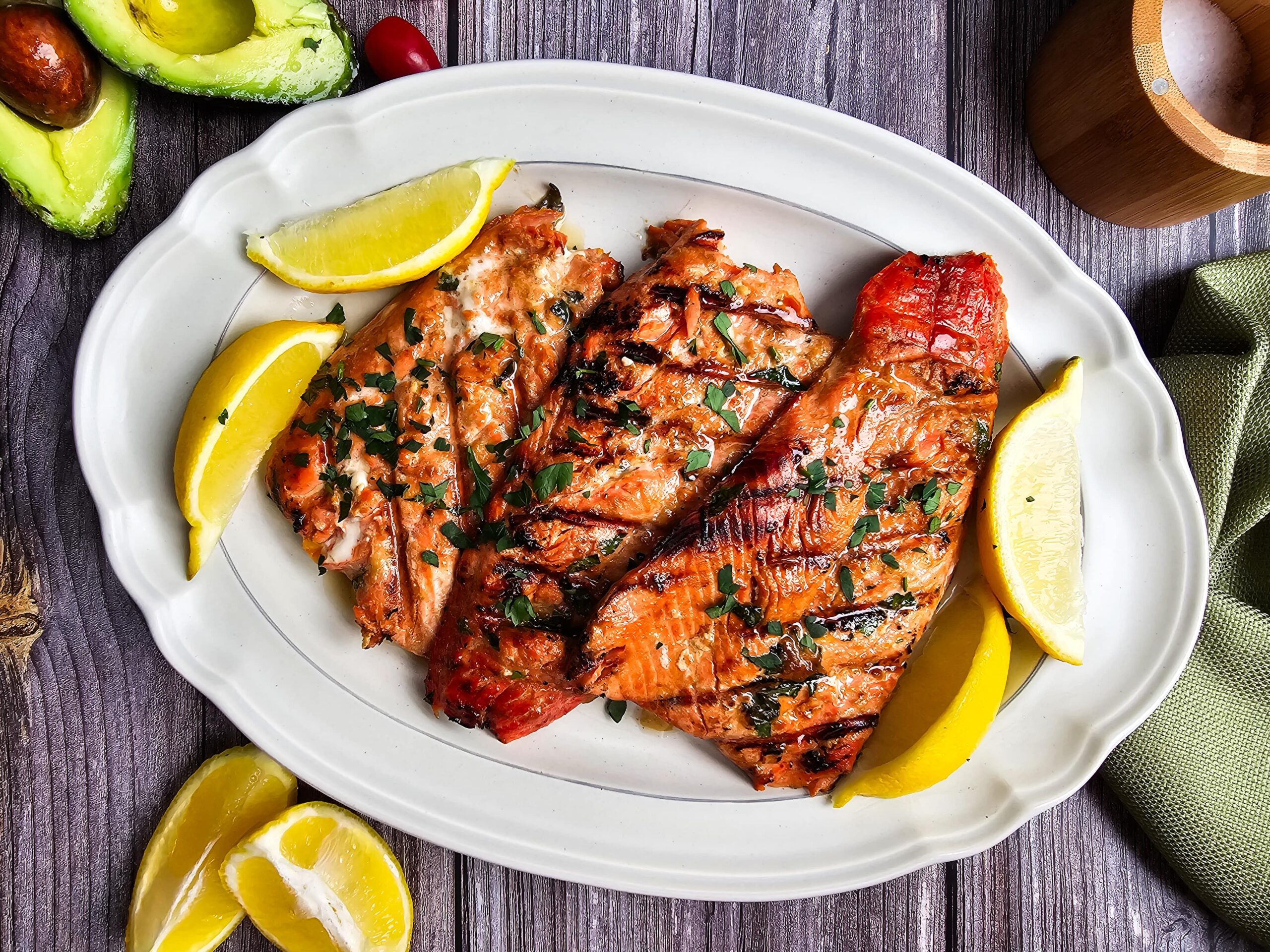 The Best Marinated Grilled Salmon