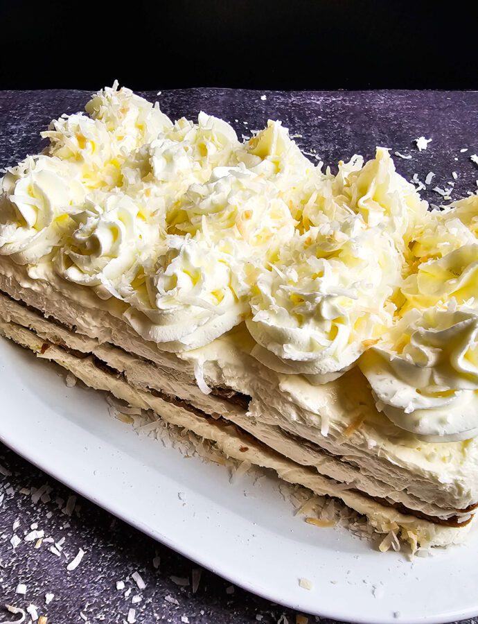 The Best Creamy No-Bake Coconut Cake