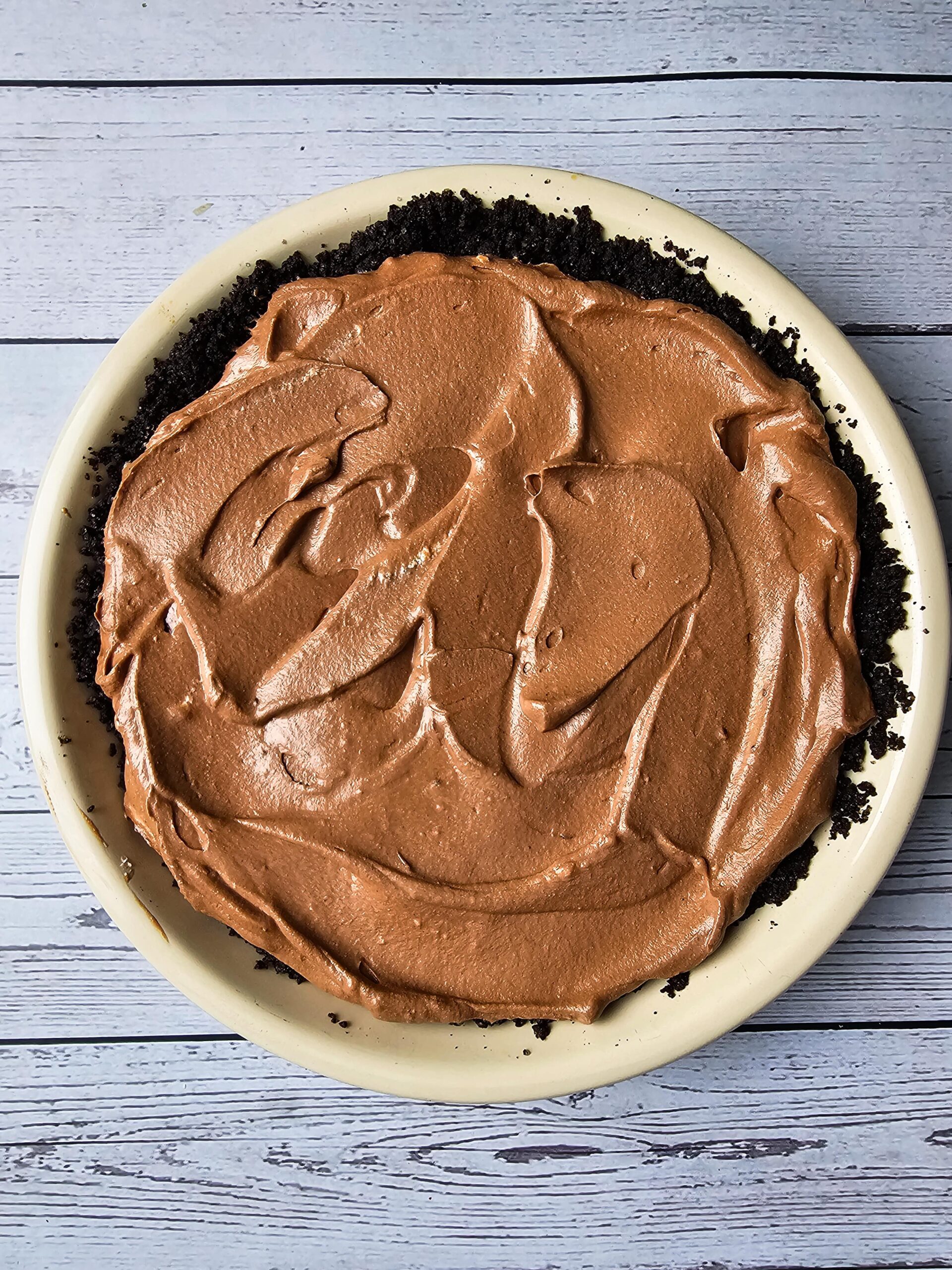 REFRIGERATE THE PIE AND CHILL FOR 4 HOURS