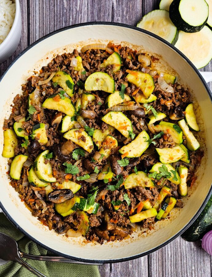 Healthy Simple Ground Beef Stir Fry: 30 Minutes Meal