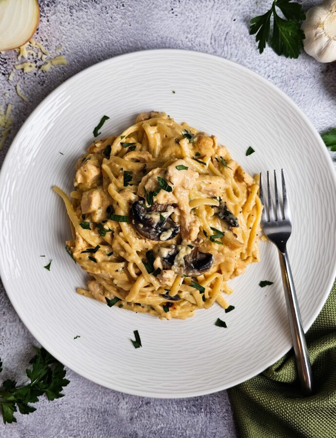 Easy Creamy Chicken Tetrazzini Recipe