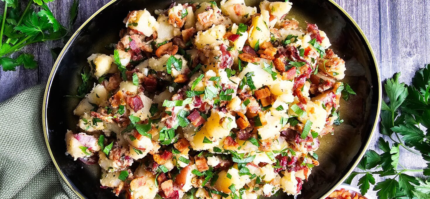 Simple Warm German Potato Salad (No Mayo or Eggs)