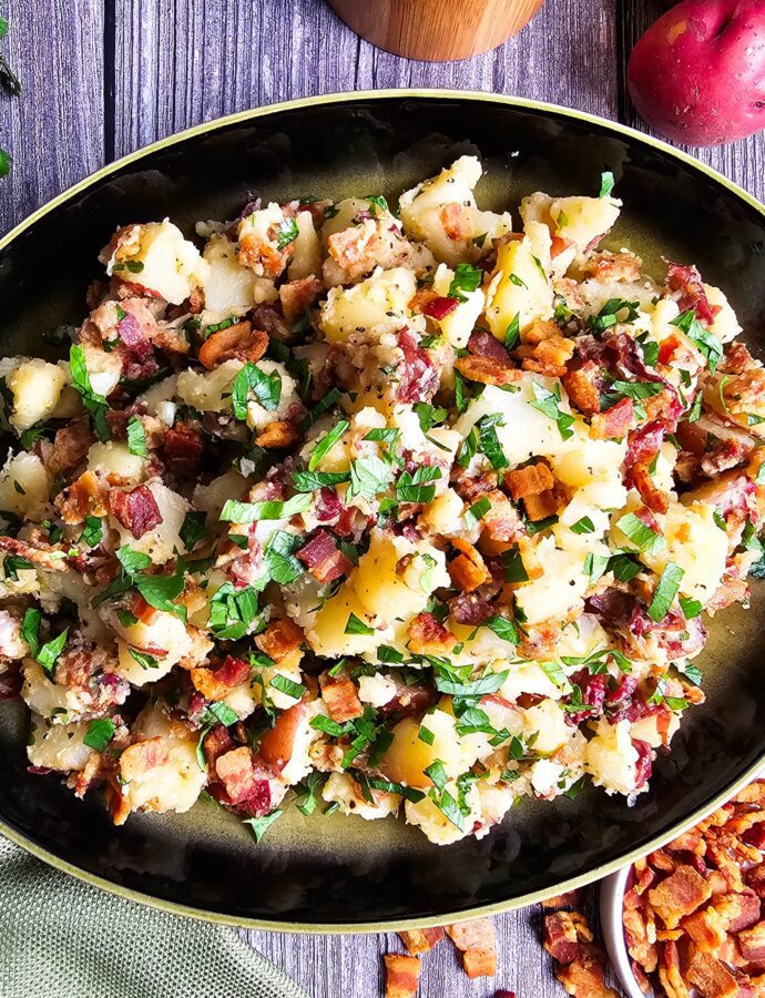 Simple Warm German Potato Salad (No Mayo or Eggs)