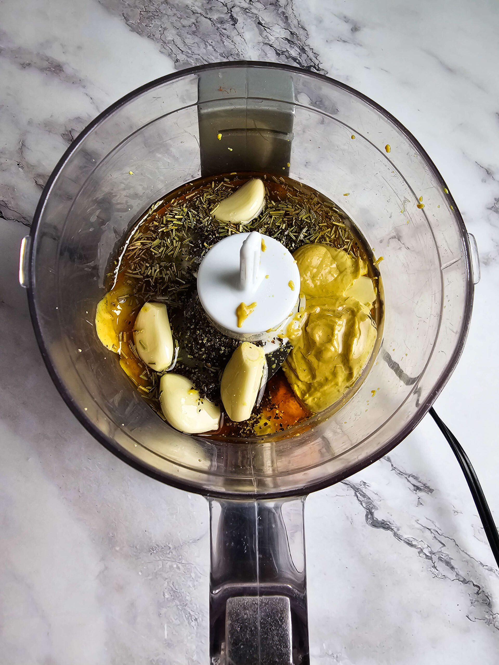 COMBINE THE MARINADE INGREDIENTS IN THE MINI PREP