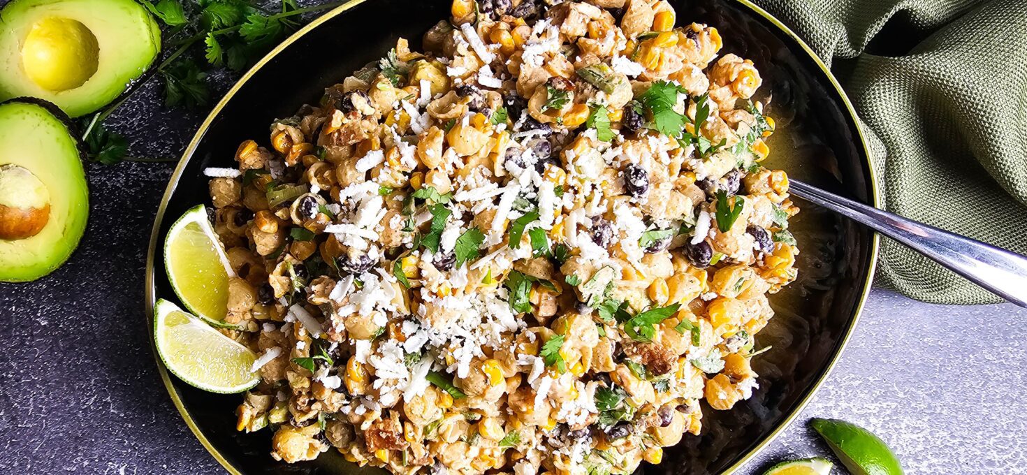 Ultimate Creamy Mexican Street Corn Pasta Salad