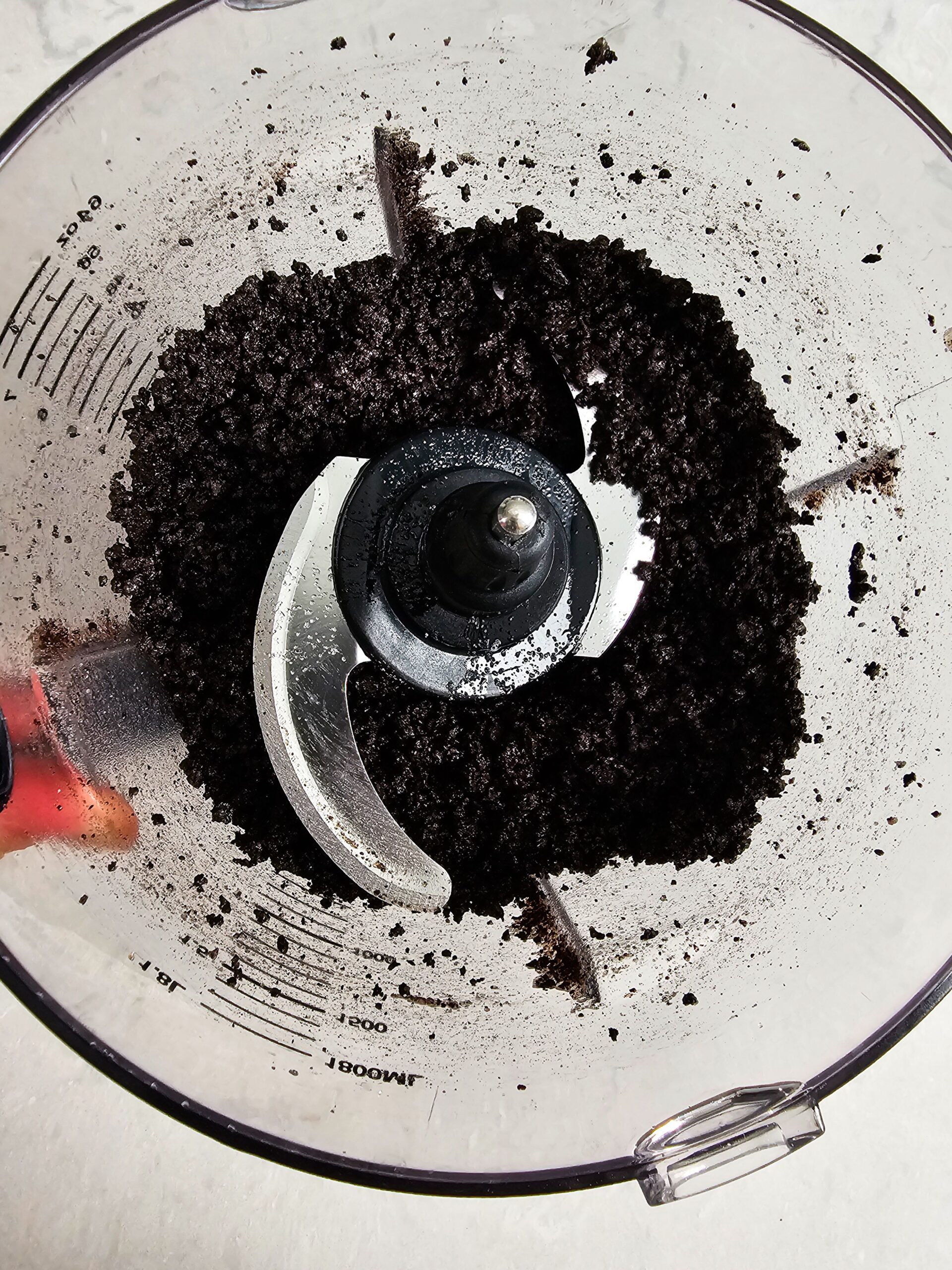 PROCESS THE BUTTER AND THE OREO COOKIES TOGETHER