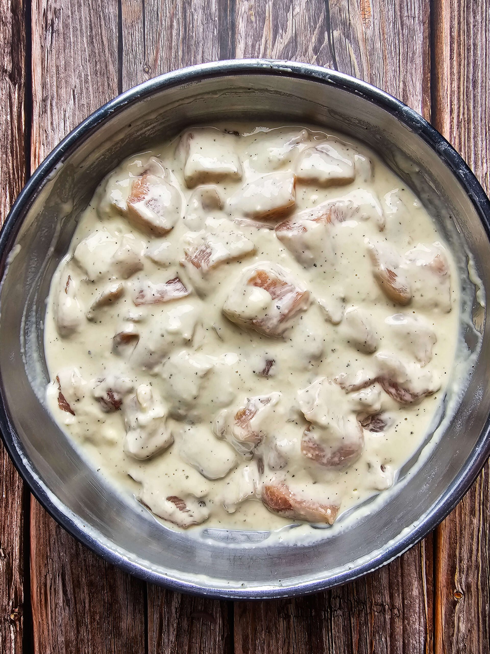 CHICKEN ADD TO THE BATTER