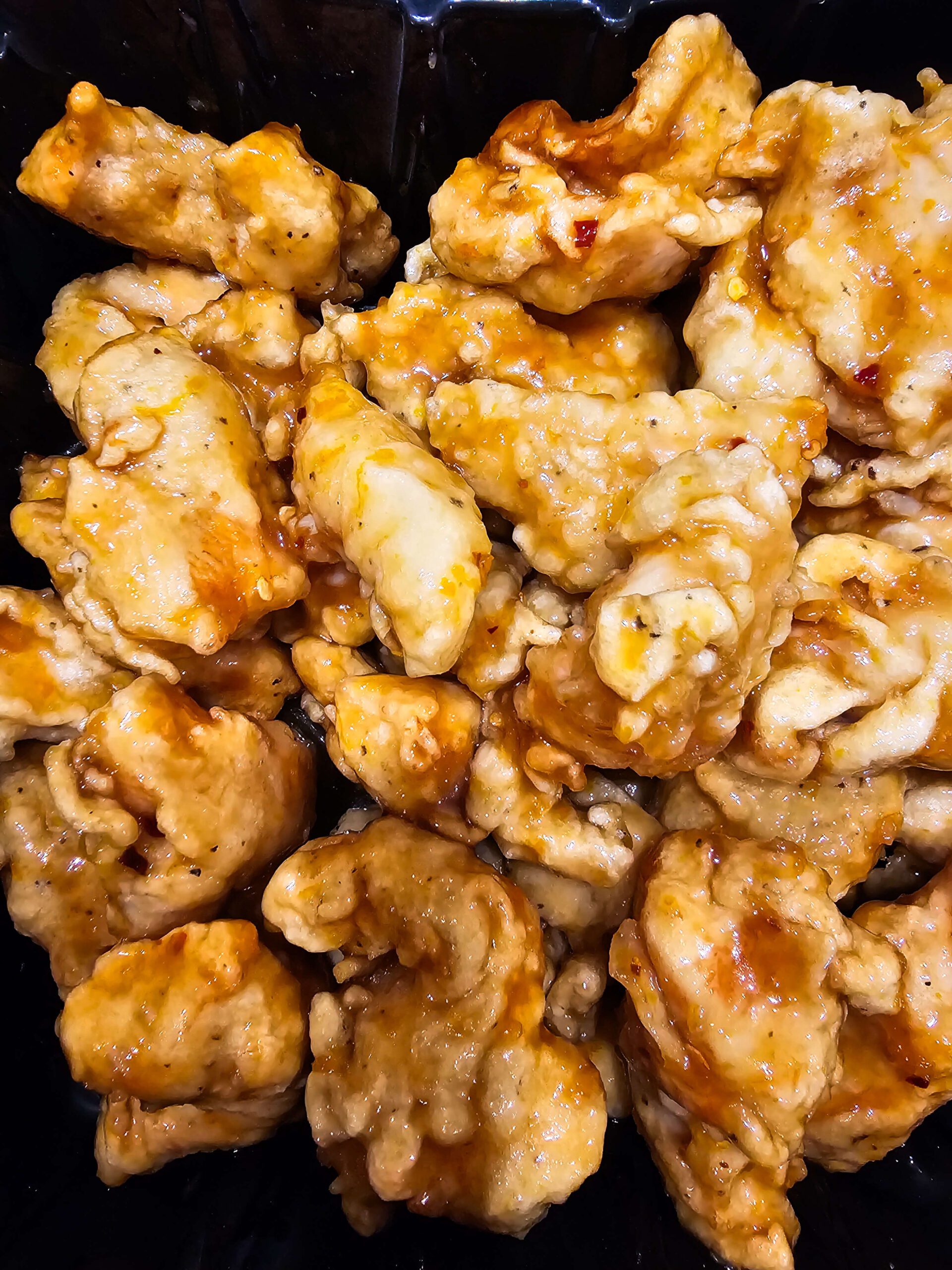 CHICKEN TOSSED IN THE ORANGE SAUCE