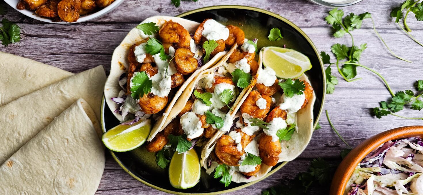 Cilantro Lime Shrimp Tacos – 20 Minute Dinner