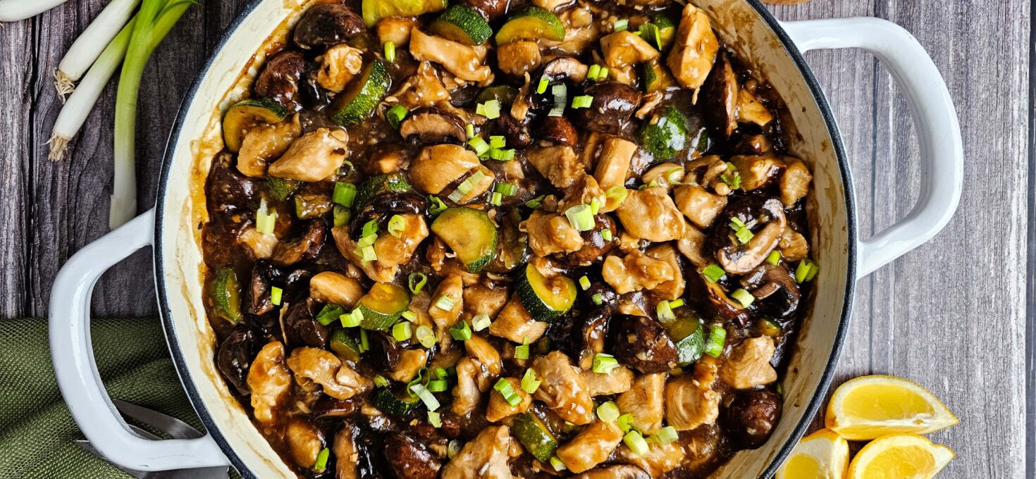 Quick Chicken Mushroom & Zucchini Stir-Fry: Low-Carb Dinner
