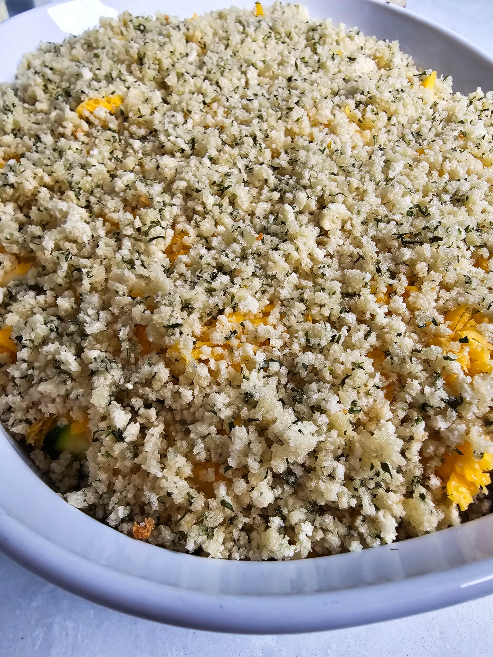 ADD THE PANKO BREADCRUMB TOPPING