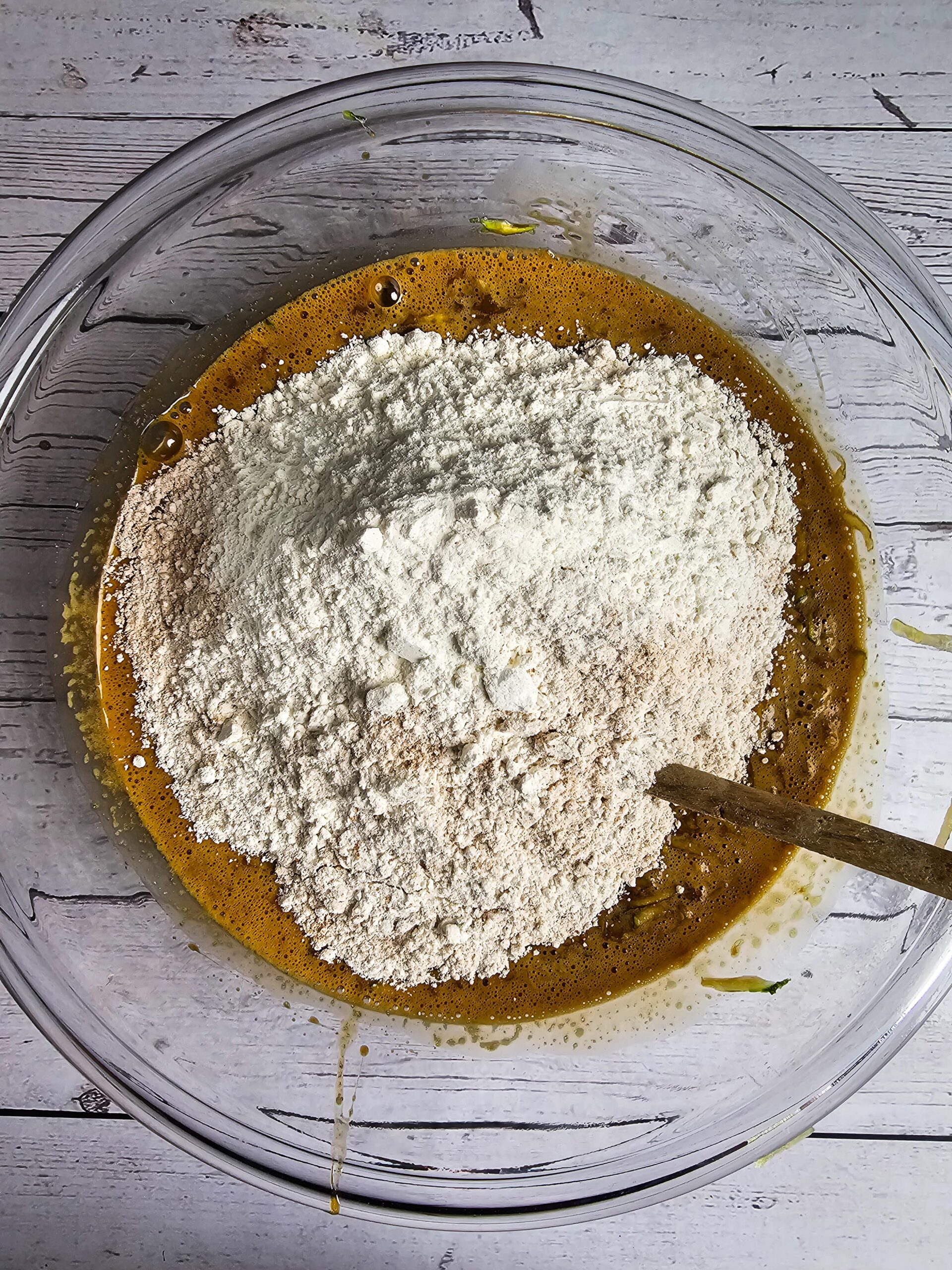 COMBINE THE WET AND DRY INGREDIENTS