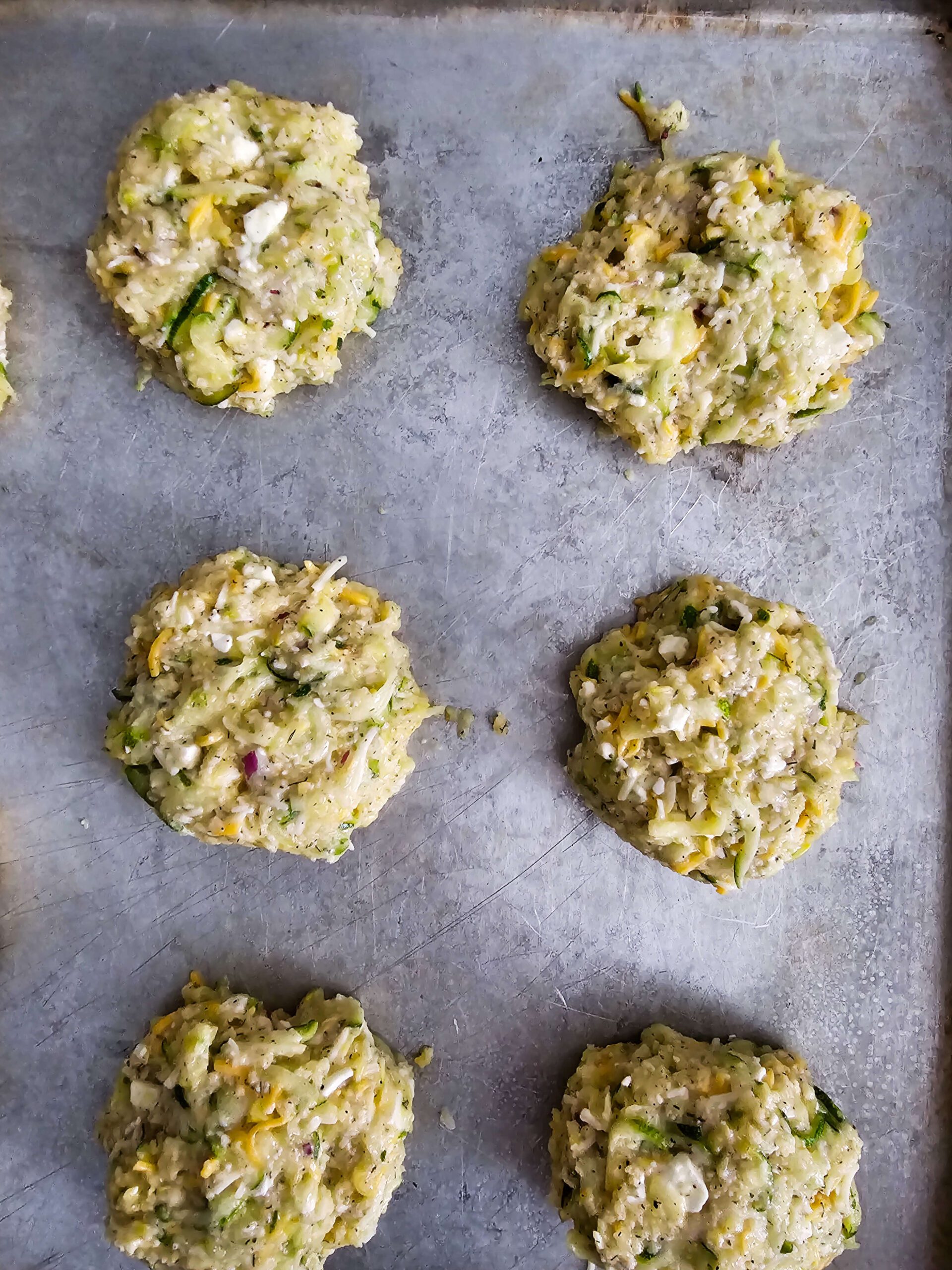 FORM THE PATTY'S ABOUT TEO TABLESPOONS ON A BAKING SHEET