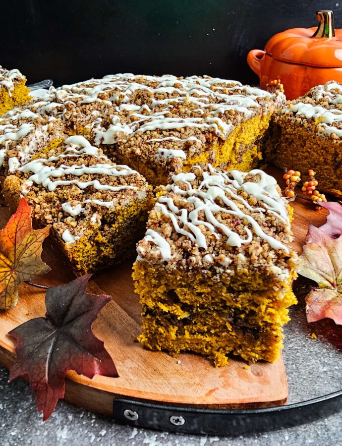 Best Pumpkin Coffee Cake with Cinnamon Streusel Topping