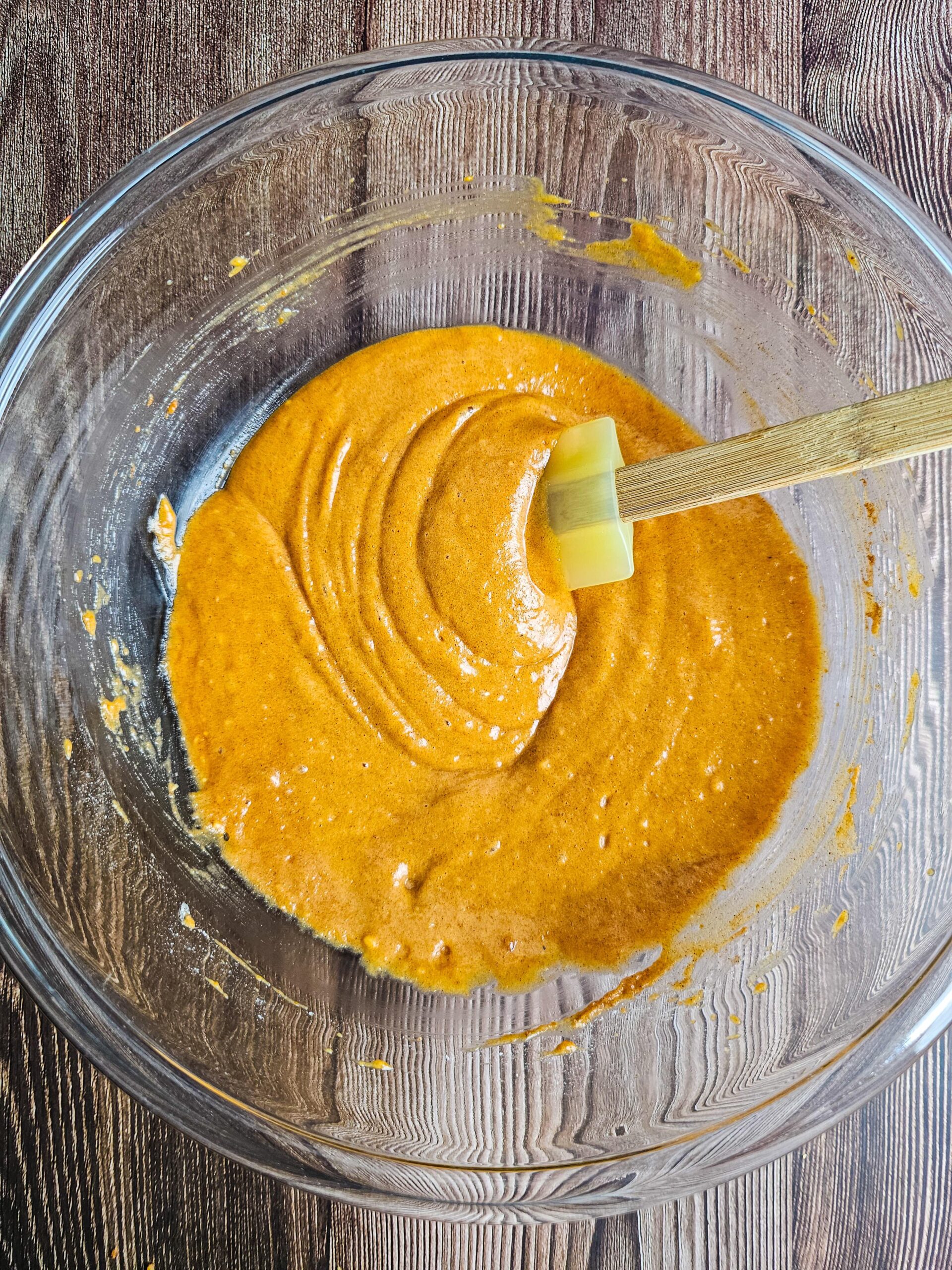 COMBINE THE PUMPKIN SPICE CAKE INGREDIENTS