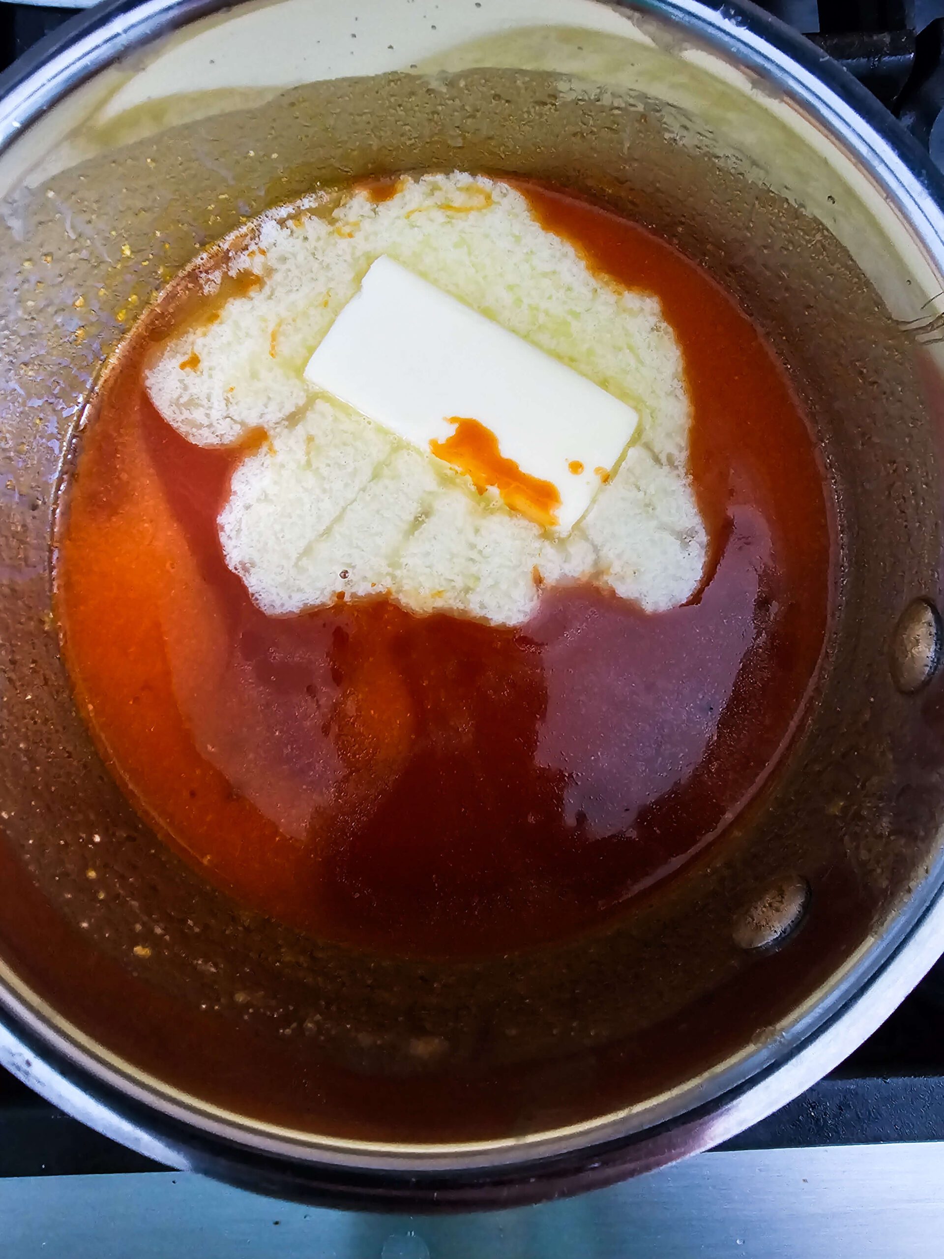 PREPARE THE BUFFALO SAUCE IN A SMALL SAUCEPAN