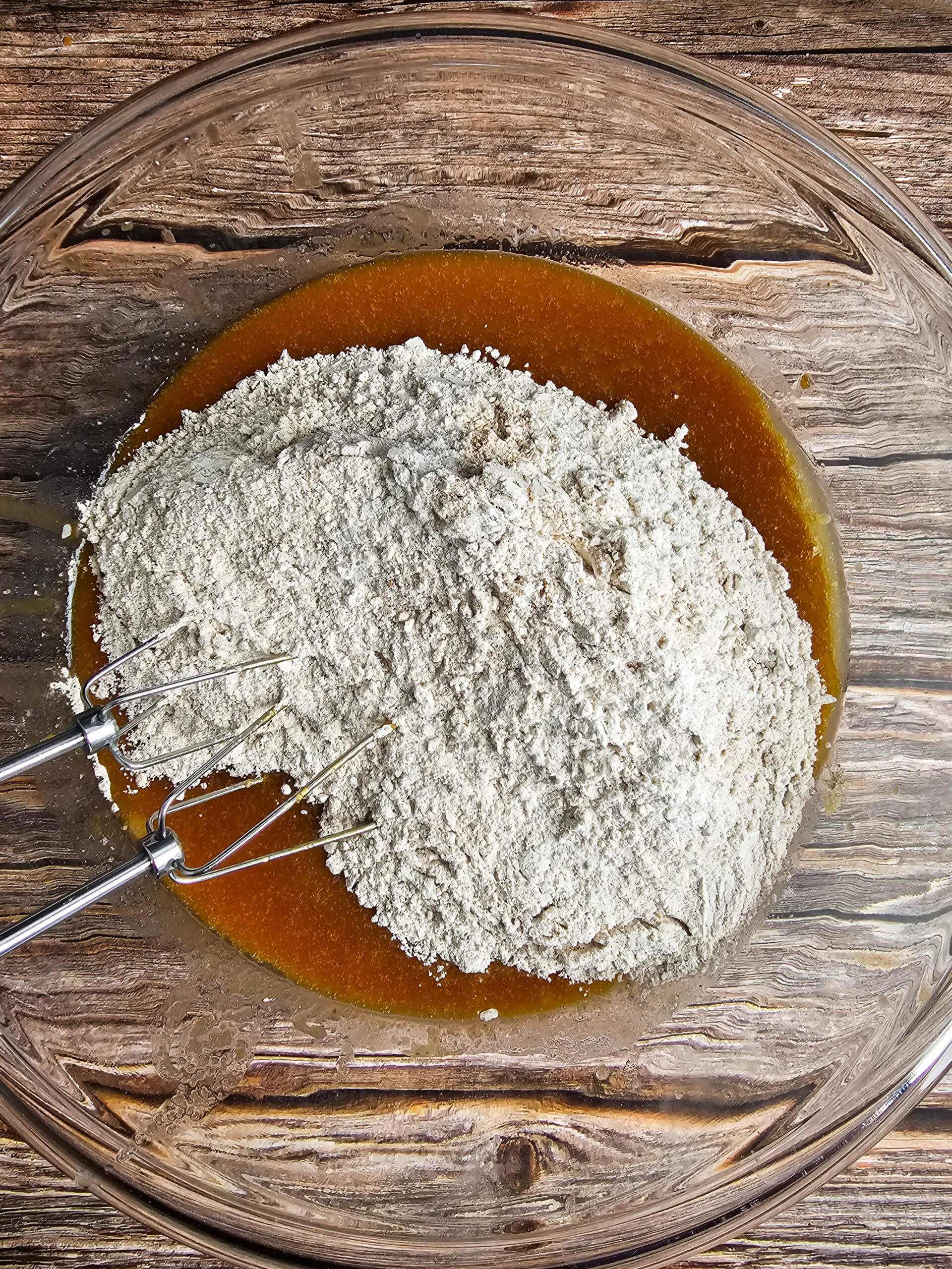 COMBINE THE WET AND DRY INGREDIENTS