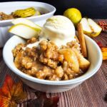Warm Cinnamon Pear Crisp (Easy Fall Dessert Recipe)