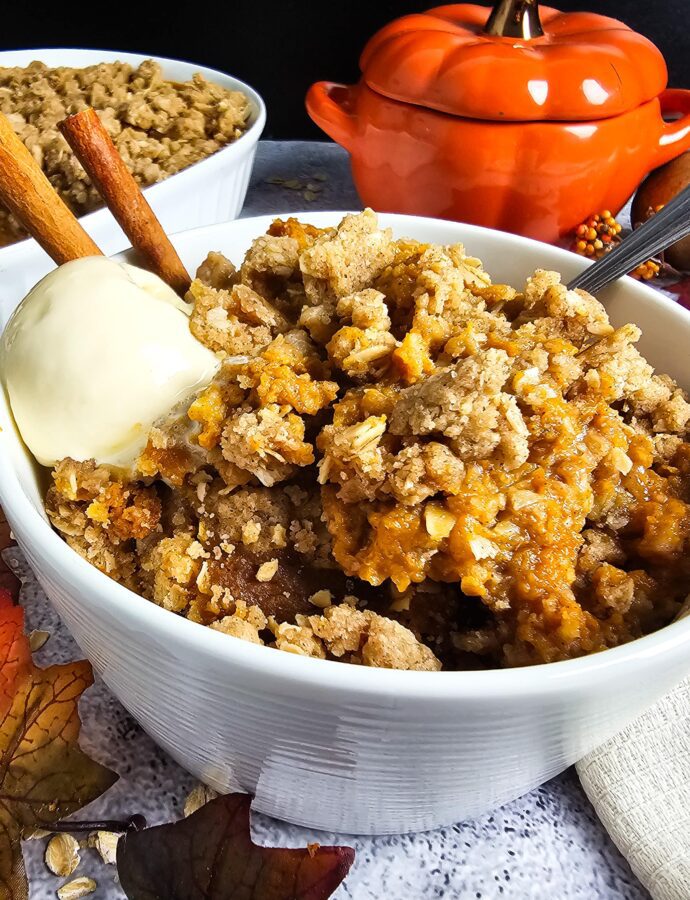 Easy Pumpkin Crisp Recipe – Better Than Pumpkin Pie!