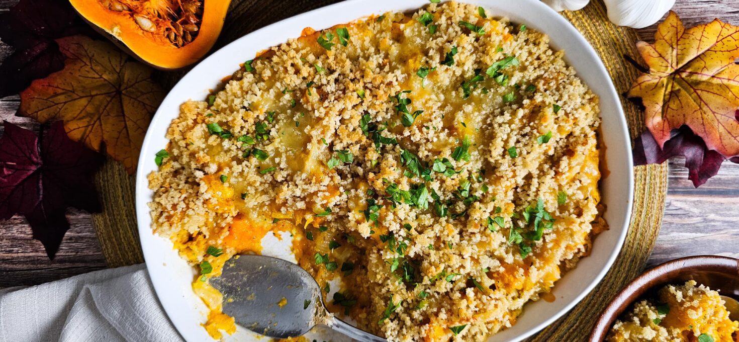 Savory Roasted Butternut Squash Casserole