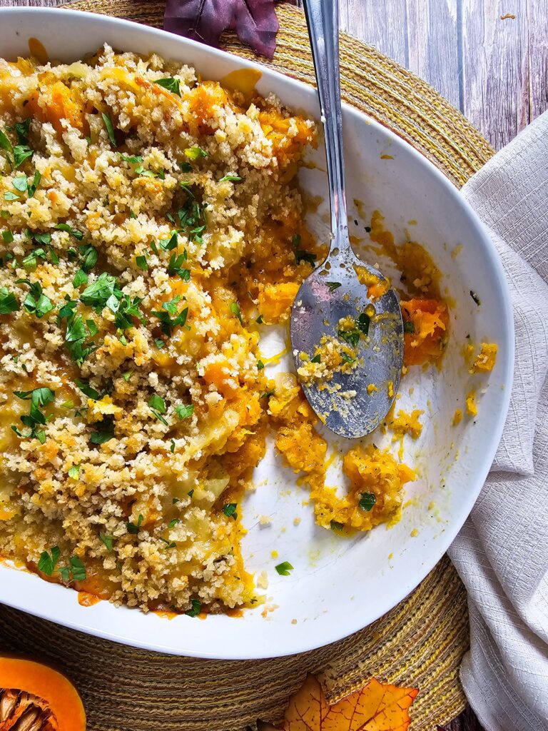 Savory Roasted Butternut Squash Casserole