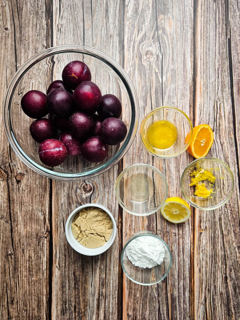 PLUM CRISP FRIUT FILLING INGREDIENT PHOTO