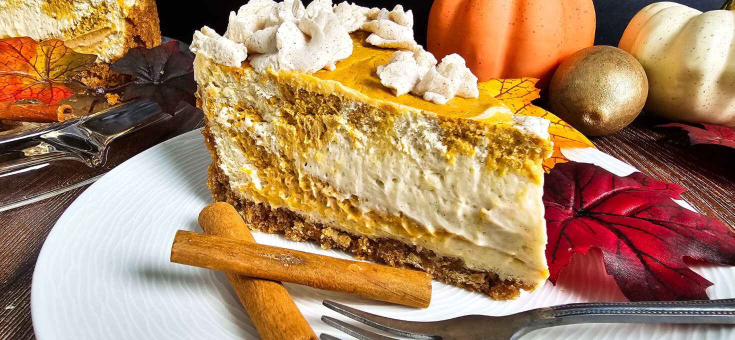 Simple Pumpkin Swirl Cheesecake with Graham Cracker Crust