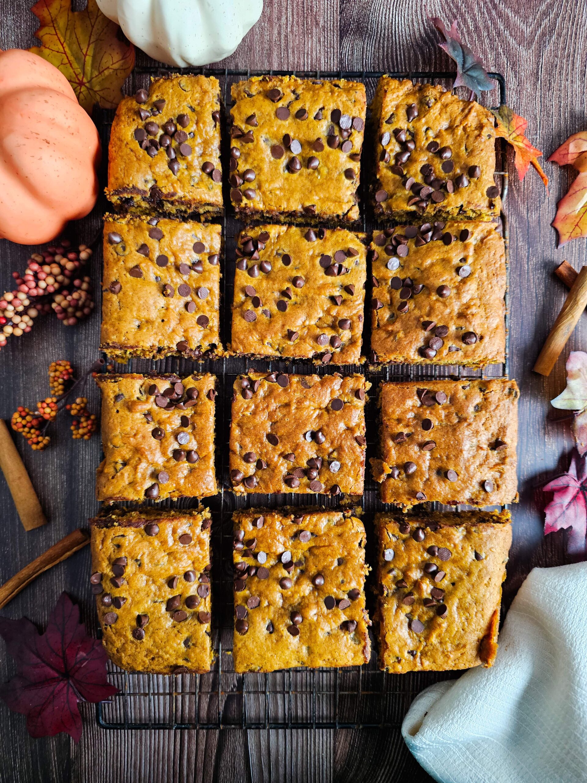 Cool and Slice the pumpkin bars