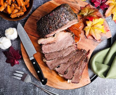 Easy Salt and Black Pepper Baked Beef Brisket
