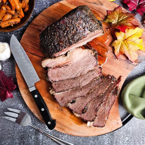 Easy Salt and Black Pepper Baked Beef Brisket