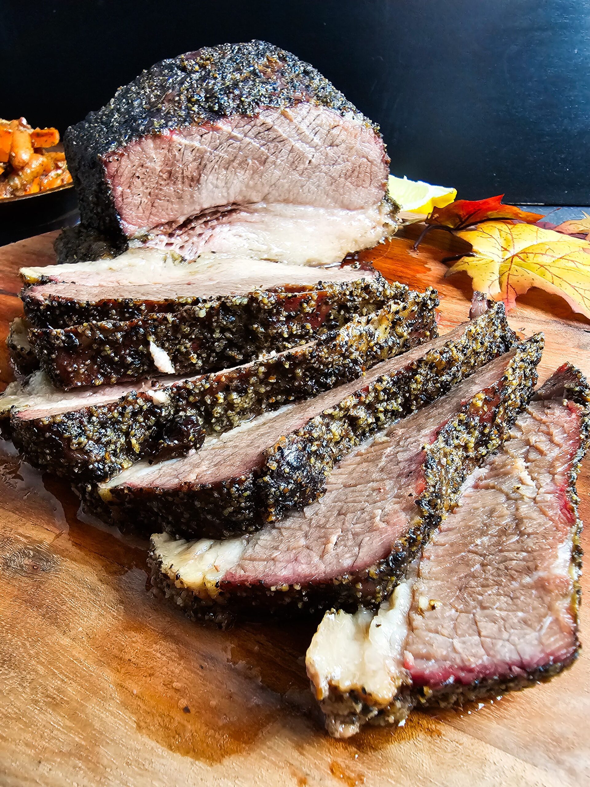 SLICE AND SERVE THE BEEF BRISKET