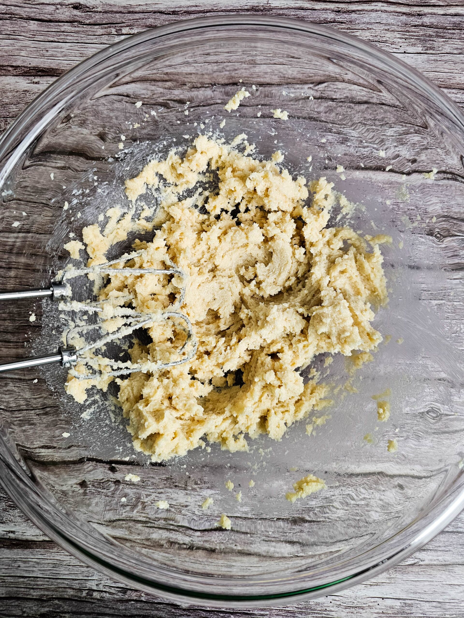 CREAM THE BUTTER AND SUGAR TOGETHER