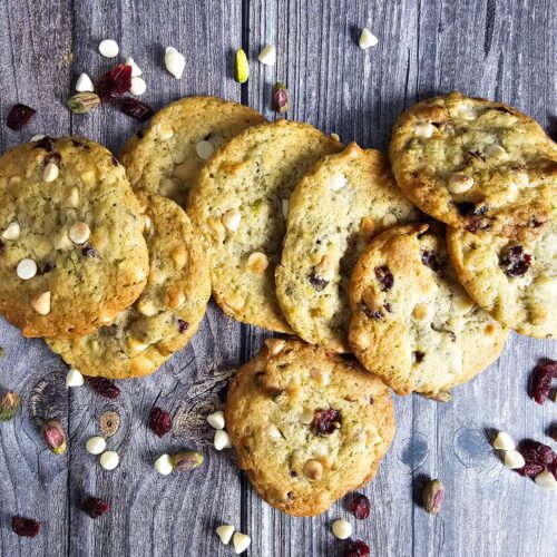 Soft & Chewy White Chocolate Cranberry Cookies