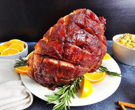 Easy Cranberry Maple Glazed Ham | Best Holiday Baked Ham