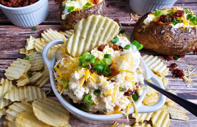 Ultra-Scoopable Baked Potato Dip (Better Than The Classic!)