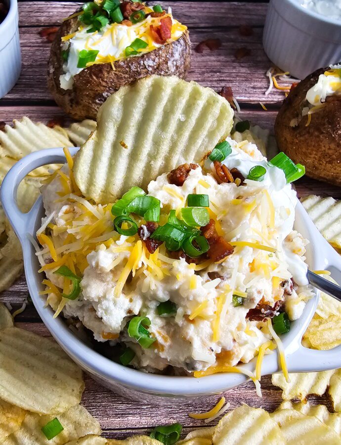 Ultra-Scoopable Baked Potato Dip (Better Than The Classic!)