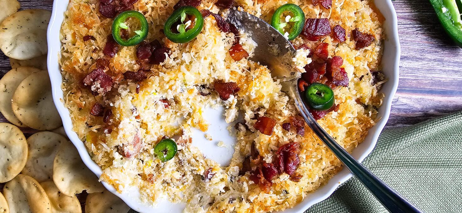 Ultra-Creamy Jalapeño Popper Dip with a Parmesan Crunch