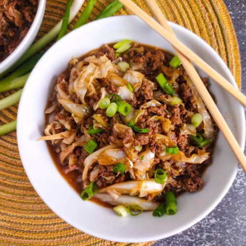 Low-Carb Mongolian Ground Beef and Cabbage: 20-Minute Meal
