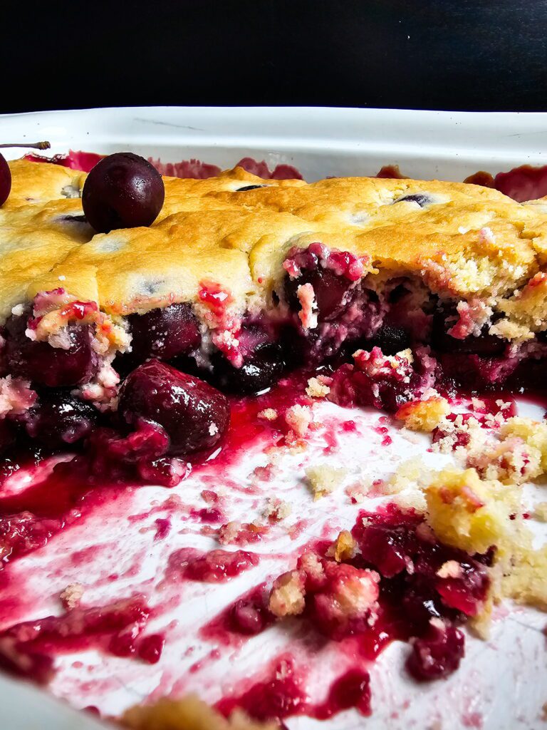 homemade cherry cobbler