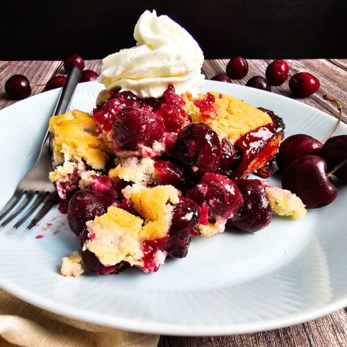 Fresh Cherry Cobbler Recipe (Easy, Homemade & Flaky)