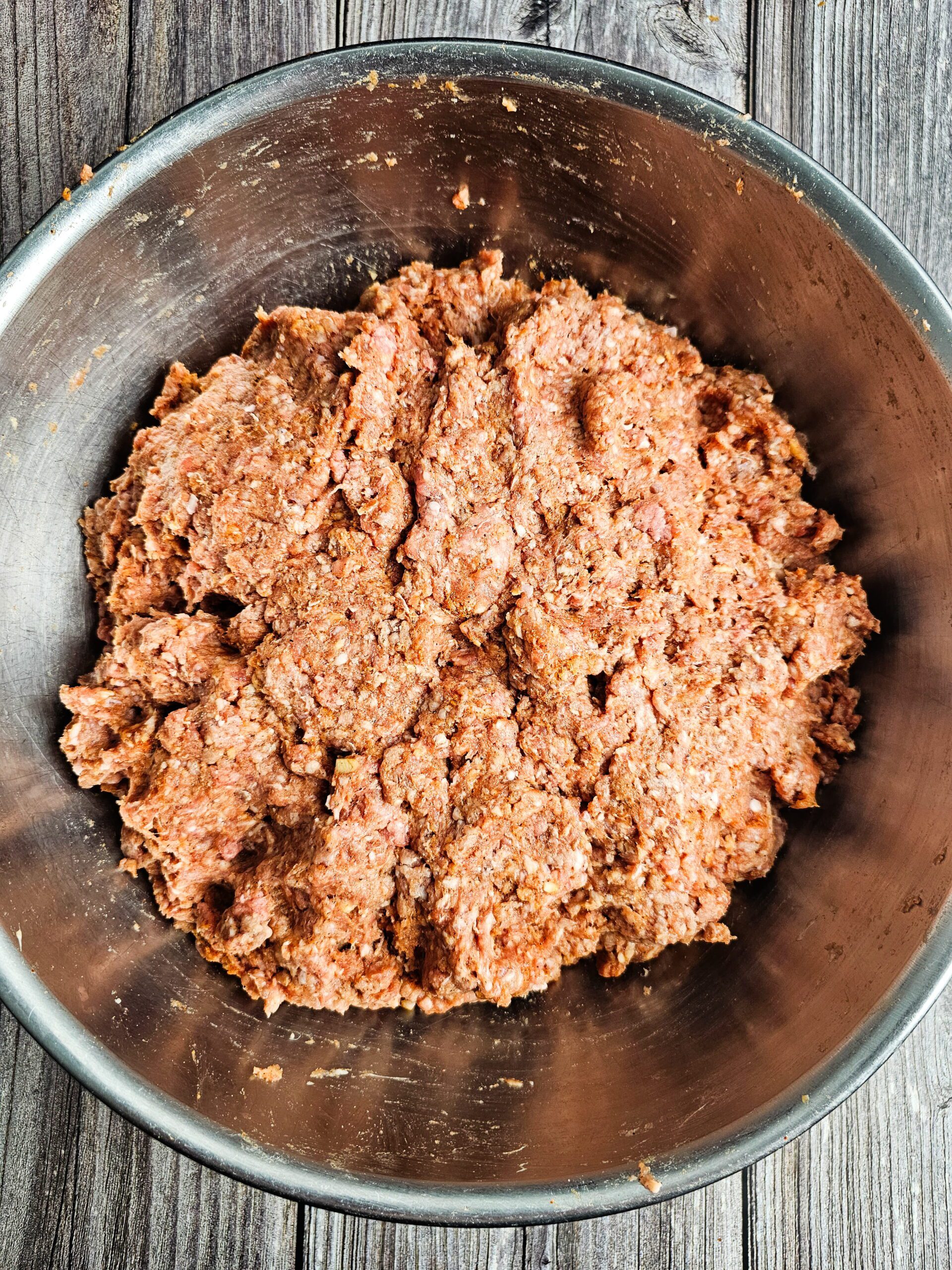 REFRIGERATE THE COMBINED MEAT MIXTURE FOR AT LEAST 4 HOURS
