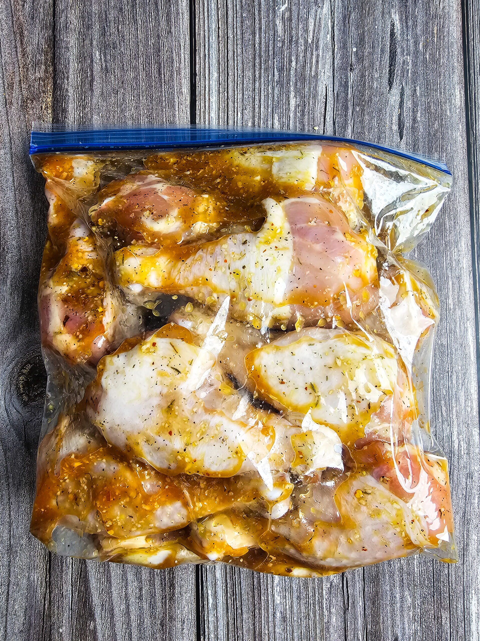 POUR THE MARIANDE AND THE DRUMSTICKS INTO A ZIP TOP BAG AND REFRIGERATE OVER NIGHT BUT AT LEAST 8 HOURS FOR MAX FLAVOR